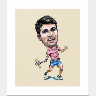 Carlos Alcaraz tennis pro Posters and Art